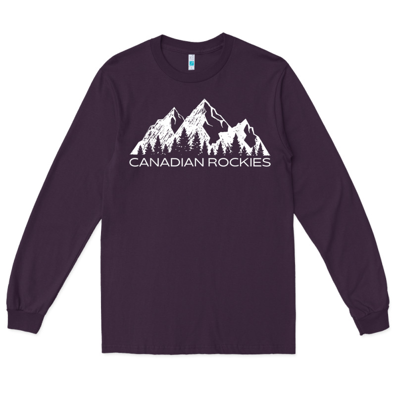 Canadian Rockies Gift Canada Rocky Mountains Souvenir Long Sleeve Tee by minhPixels | Teevron