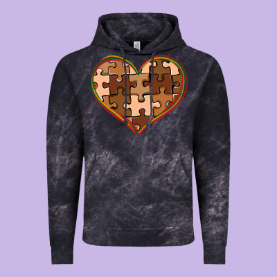 Melanin Skin Tone Heart Black History Vintage Hoodie Designed By Cowgirlartshop