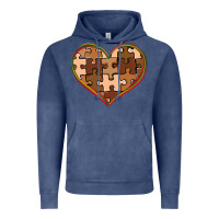 Vintage Denim melanin skin tone heart black history Vintage Hoodie - CowGirlArtShop