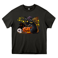 Asphalt halloween black cats Heavy Core Tee - LillyAllenDesigns