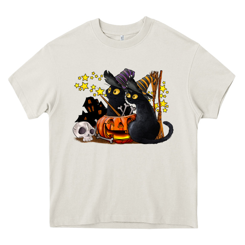 Halloween Black Cats Heavy Core Tee by LillyAllenDesigns | Teevron