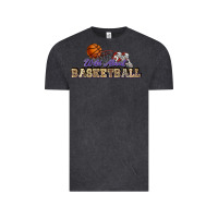 Vintage Black Wild about Basketball Vintage Tee - HowdyJamesFarm