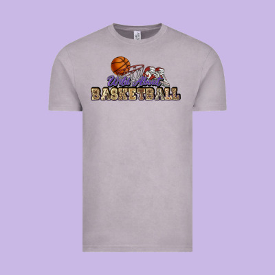 Wild About Basketball Vintage Tee Designed By Howdyjamesfarm