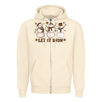 Sandshell Let It Snow Snowmen Zipper Hoodie - LillyAllenDesigns