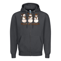 Smoke Let It Snow Snowmen Zipper Hoodie - LillyAllenDesigns