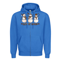 True Royal Let It Snow Snowmen Zipper Hoodie - LillyAllenDesigns