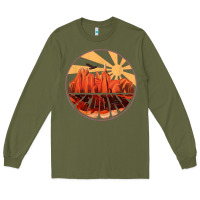 Army Green Retro Vintage Sedona Arizona Hiking Sunset Dawn Gift Long Sleeve Tee - minhPixels