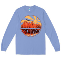 Colony Blue Retro Vintage Sedona Arizona Hiking Sunset Dawn Gift Long Sleeve Tee - minhPixels