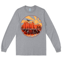 Heather Grey Retro Vintage Sedona Arizona Hiking Sunset Dawn Gift Long Sleeve Tee - minhPixels