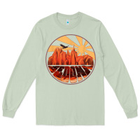 Matcha Retro Vintage Sedona Arizona Hiking Sunset Dawn Gift Long Sleeve Tee - minhPixels