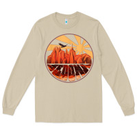 Mushroom Retro Vintage Sedona Arizona Hiking Sunset Dawn Gift Long Sleeve Tee - minhPixels