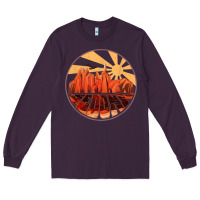 Retro Vintage Sedona Arizona Hiking Sunset Dawn Gift Long Sleeve Tee | Teevron