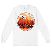 White Retro Vintage Sedona Arizona Hiking Sunset Dawn Gift Long Sleeve Tee - minhPixels