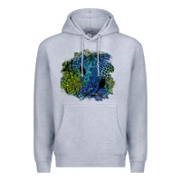 Heather Grey halloween patch  3 Premium Hoodie - BundleAndBundleShop