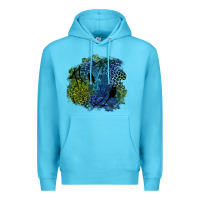 Ocean Blue halloween patch  3 Premium Hoodie - BundleAndBundleShop