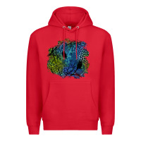 Red halloween patch  3 Premium Hoodie - BundleAndBundleShop