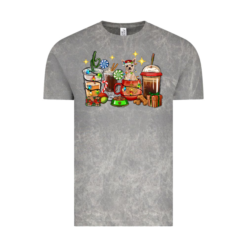 Christmas Coffee Cups With Chihuahua Vintage Tee by RanaPortraitStore | Teevron