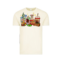 Vintage Arctic Christmas coffee cups with Chihuahua Vintage Tee - RanaPortraitStore
