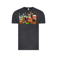 Vintage Black Christmas coffee cups with Chihuahua Vintage Tee - RanaPortraitStore