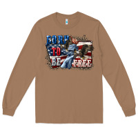Toasted Coconut Born to be free Long Sleeve Tee - CowGirlArtShop