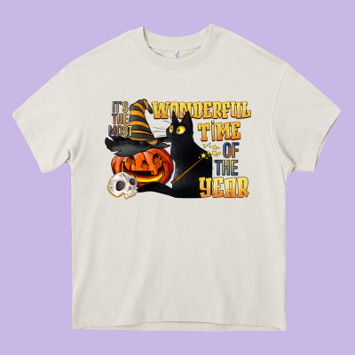 Wonderful Time Of The Year Halloween Heavy Core Tee Designed By Lillyallendesigns