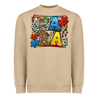 Mushroom autism leopard frame para Heavyweight Sweatshirt - LillyAllenDesigns
