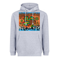 Heather Grey autism awareness hearts leopard cowhide Heavyweight Hoodie - Artiststas
