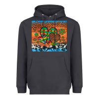 Smoke autism awareness hearts leopard cowhide Heavyweight Hoodie - Artiststas