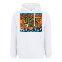 White autism awareness hearts leopard cowhide Heavyweight Hoodie - Artiststas
