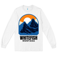 White Whitefish MT Long Sleeve Tee - minhPixels