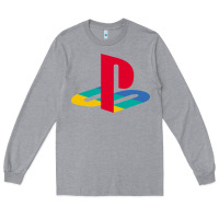 Heather Grey play station Long Sleeve Tee - minhPixels