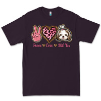 Plum Peace Love Shih Tzu Premium Tee - Bettercallsaul