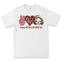 White Peace Love Shih Tzu Premium Tee - Bettercallsaul