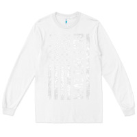 White Father's Day Best Dad Ever American Flag Long Sleeve Tee - minhPixels