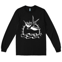 Black Captain Jack Sparrow Tattoo WHITE Long Sleeve Tee - minhPixels