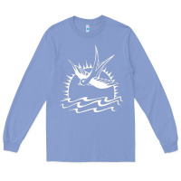 Colony Blue Captain Jack Sparrow Tattoo WHITE Long Sleeve Tee - minhPixels