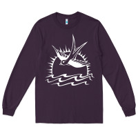 Plum Captain Jack Sparrow Tattoo WHITE Long Sleeve Tee - minhPixels