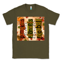 Army Green Pumpkins Leaves Flannels Hayrides Football Classic Tee - texasbilliewilder