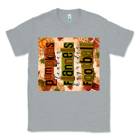 Heather Grey Pumpkins Leaves Flannels Hayrides Football Classic Tee - texasbilliewilder