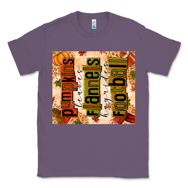 Pumpkins Leaves Flannels Hayrides Football Classic Tee by texasbilliewilder | Teevron
