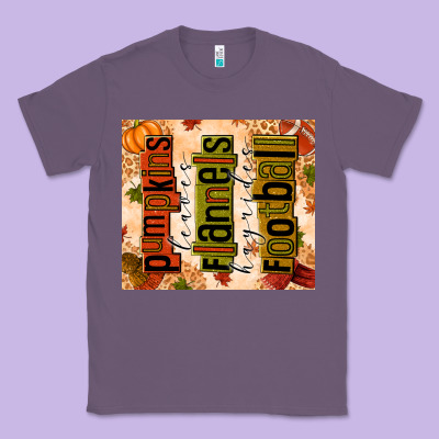 Pumpkins Leaves Flannels Hayrides Football Classic Tee Designed By Texasbilliewilder