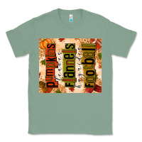 Sage Pumpkins Leaves Flannels Hayrides Football Classic Tee - texasbilliewilder