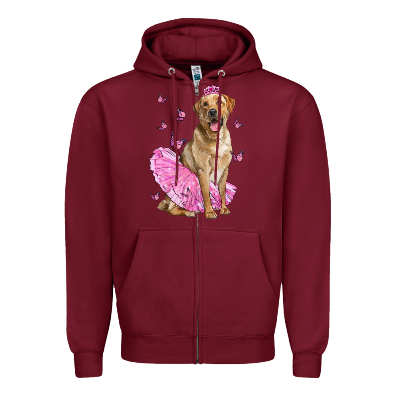 Labrador Retriever Dog With Tutu Zipper Hoodie by LillyAllenDesigns | Teevron