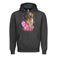 Charcoal Heather Labrador Retriever Dog With Tutu Zipper Hoodie - LillyAllenDesigns