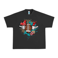 Pigment Black Football ball leopard glitter Urban Heavy Tee - HowdyJamesFarm