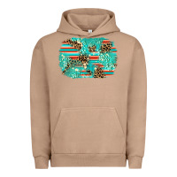 Pigment Burro leopard turquoise glitter background Urban Hoodie - AdoDesignShop