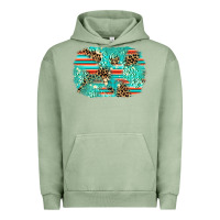 Pigment Oil Green leopard turquoise glitter background Urban Hoodie - AdoDesignShop