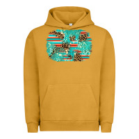 Pigment Peanut Butter leopard turquoise glitter background Urban Hoodie - AdoDesignShop