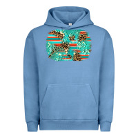 Pigment Pebble Blue leopard turquoise glitter background Urban Hoodie - AdoDesignShop