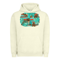 Pigment Pistachio leopard turquoise glitter background Urban Hoodie - AdoDesignShop